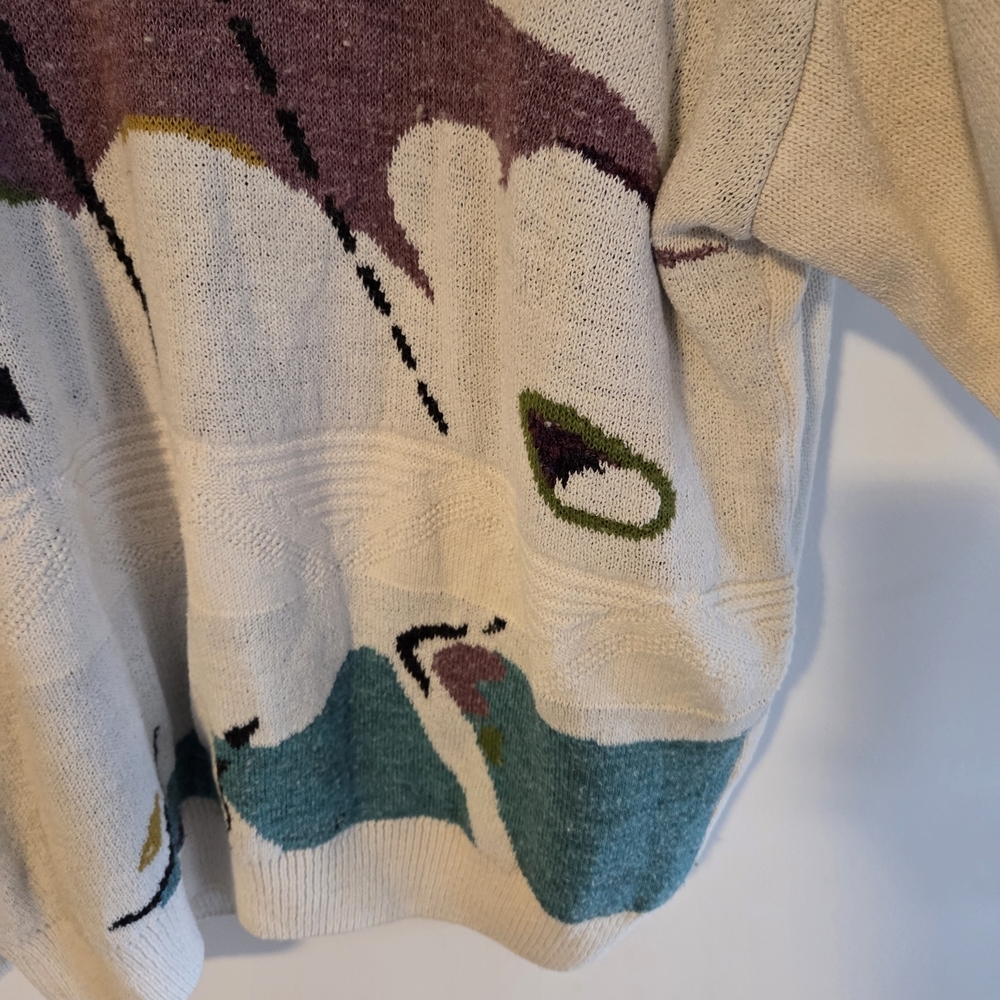 London Fog Cream Knit Sweater - Picture 3 of 7